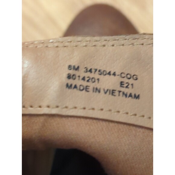 Frye Judith Bootie Boots Womens 8M Cognac Brown Leather Zip Ankle 2.5" Heel - Picture 11 of 12